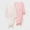 Baby Girls' 2pk Modal Tie NightGown - Cloud Island™ Pink -Cloud Island™ GUEST a122aeab 3dad 4c72 b942 c610e5ce792c