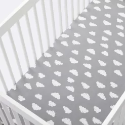 Crib Fitted Sheet Clouds - Cloud Island™ Gray -Cloud Island™ GUEST a14dbc39 9076 4e04 8fd7 f41c82581a96