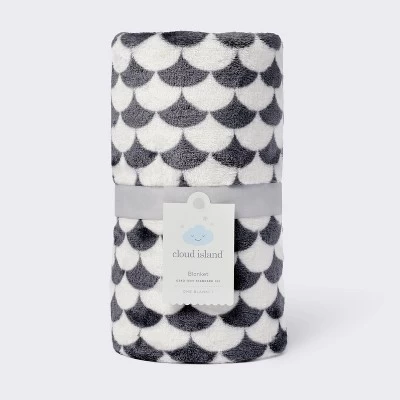 Black And White Scallop Halloween Baby Blanket - Cloud Island™ 5 Black And White Scallop Halloween Baby Blanket - Cloud Island™ - Image 3