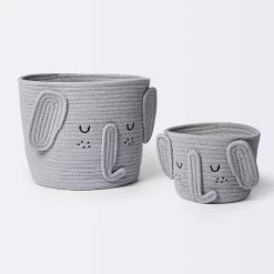 Coiled Rope Small Round Storage Basket - Elephant - Cloud Island™ 7 Coiled Rope Small Round Storage Basket - Elephant - Cloud Island™ -Cloud Island™ GUEST a53c0bb5 93eb 4840 afa5 bb2f4d23ad8e