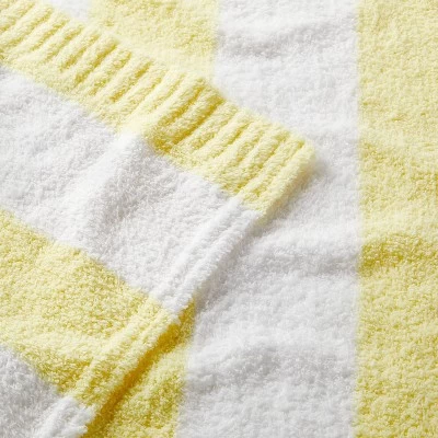 Chenille Stripe Baby Blanket - Yellow And White Stripes - Cloud Island™ 4 Chenille Stripe Baby Blanket - Yellow And White Stripes - Cloud Island™ - Image 2