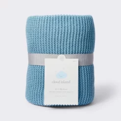 Knit Baby Blanket - Blue - Cloud Island™ -Cloud Island™ GUEST aac0e31c 793d 43c9 a795 0271cbd55243