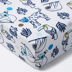 Fitted Crib Sheet Gone Wild - Cloud Island™ Navy -Cloud Island™ GUEST b0e4bc98 bbea 4975 87bb 5ac2b1223f93
