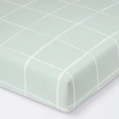Fitted Crib Sheet - Cloud Island™ Mint Windowpane -Cloud Island™ GUEST b280bd5a 8c70 4832 9f44 14928cc5a254