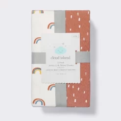 Fitted Jersey Crib Sheet - Rainbows - 2pk - Cloud Island™ 8 Fitted Jersey Crib Sheet - Rainbows - 2pk - Cloud Island™ -Cloud Island™ GUEST b3c8dbcb b71c 4d32 a32a b045ed00d077