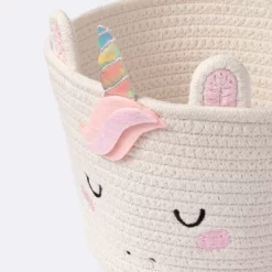 Coiled Rope Forest Animal Small Round Storage Basket - Unicorn - Cloud Island™ -Cloud Island™ GUEST b3fdc4fc ed82 45b2 8f1b 80c6dc795805