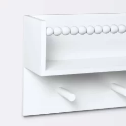 Wall Hook Shelf With Beading - White - Cloud Island™ -Cloud Island™ GUEST b9a67ca6 be43 465d b50a 0bbb58f82a00