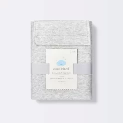 Fitted Jersey Crib Sheet Knit Heather Gray - Cloud Island™ Gray -Cloud Island™ GUEST ba4152fb 53f9 43b4 bb64 0467d7364033