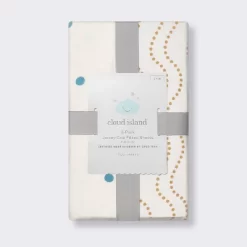 Fitted Jersey Crib Sheet - Dots & Squiggles - 2pk - Cloud Island™ -Cloud Island™ GUEST ba7536fe 880a 4dfe a626 04935b755012