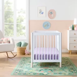 Polyester Rayon Fitted Crib Sheet - Purple - Cloud Island™