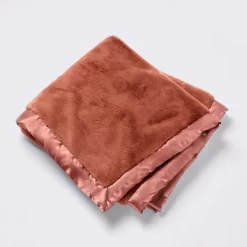 Solid Satin Edge Plush Baby Blanket - Russet Brown - Cloud Island™ 9 Solid Satin Edge Plush Baby Blanket - Russet Brown - Cloud Island™ -Cloud Island™ GUEST bc465225 1549 496c 8d01 4de762f3a295