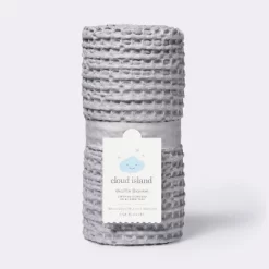 Waffle Blanket - Cloud Island™ Gray -Cloud Island™ GUEST bfef27b0 db6f 47a0 ace1 497a2b2b1411