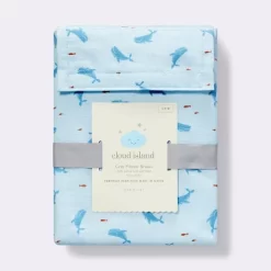 Cotton Fitted Crib Sheet - Whales - Cloud Island™ -Cloud Island™ GUEST c1858c61 b97a 4f01 b998 179761bdc3de