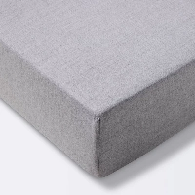 Fitted Crib Sheet Solid - Cloud Island™ Dark Gray 6 Fitted Crib Sheet Solid - Cloud Island™ Dark Gray - Image 4