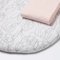Jersey Bassinet Sheet 2pk - Cloud Island™ Floral And Solid Light Pink -Cloud Island™ GUEST c446510e 73ea 46f1 b42d 8934c0faa2c1