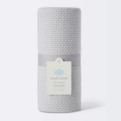 Seed Stitch Sweater Knit Baby Blanket - Gray - Cloud Island™ -Cloud Island™ GUEST c46d3a9f a0d1 49c9 b801 2273bc1e5d10