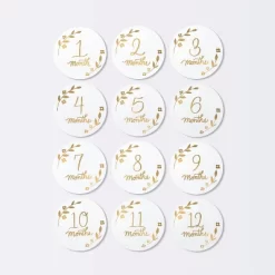 Round Monthly Milestone Cards - Luxe White And Gold - Cloud Island™ -Cloud Island™ GUEST cabaa398 da67 447d bcaf 2787a2f2ac4a