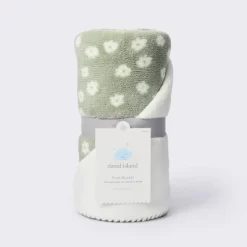 Plush Baby Blanket - Green Floral - Cloud Island™ -Cloud Island™ GUEST cbaceb43 112c 4c42 9e2f ca76f1af1601