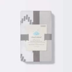 Jersey Bassinet Sheet - Cloud Island™ Gray Chevron And Solid Gray - 2pk -Cloud Island™ GUEST cec64ab8 688f 4bff b37c 41b6dc60693d