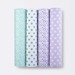 Flannel Baby Blankets Pretty In Purple 4pk - Cloud Island™ Purple -Cloud Island™ GUEST cf71fd38 b5f6 42ea a296 906eedda3dbd