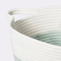 Square Coiled Rope Bin With Color Band - Cloud Island™ -Cloud Island™ GUEST cfa9afac 979c 4c70 bc7c c5564f6450a2