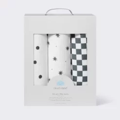 Muslin Swaddle Baby Blanket - Dots & Checks - 3pk - Cloud Island™ -Cloud Island™ GUEST d0ccfb36 3ce3 489f b519 5ab9063f2f66
