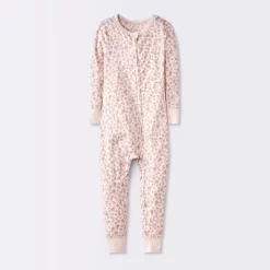 Toddler Girls' Smooth Jersey Snug Fit Union Suit - Cloud Island™ Pink -Cloud Island™ GUEST d6001065 4390 4c0c 927f fa596c48c0e8