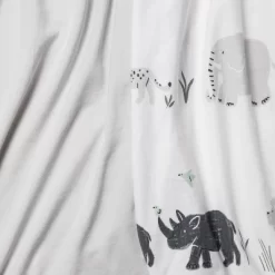 Fitted Play Yard Jersey Sheet 2pk - Cloud Island™ Two By Two Animals And Solid Gray -Cloud Island™ GUEST d734f397 c2af 48fa 9c4e 041b78e777fe