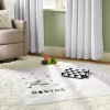 Muslin Blankets With Felt Frame Triangle - Cloud Island™ White/Black -Cloud Island™ GUEST df51d8c2 b891 4703 b950 a3101f3925fb
