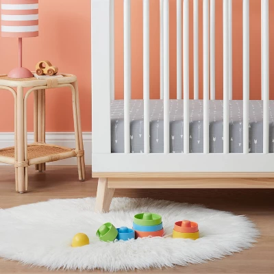 Fitted Crib Sheet Arrows - Cloud Island™ Gray 3 Fitted Crib Sheet Arrows - Cloud Island™ Gray