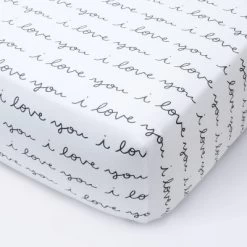 Fitted Crib Sheet I Love You - Cloud Island™ White/Gray -Cloud Island™ GUEST eb7dcd37 c68a 4bb0 bb1f e65853454037