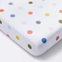 Cotton Fitted Crib Sheet - Multidot - Cloud Island™ -Cloud Island™ GUEST ebd4b343 8cec 4668 b1b8 796350a7b262