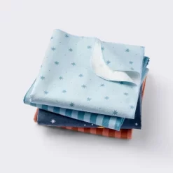 Flannel Baby Blankets - Space - 4pk - Cloud Island™ -Cloud Island™ GUEST f00ed269 4e51 49e5 a9f8 9a020b40007e
