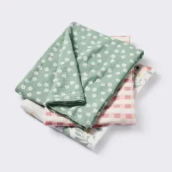 Muslin Swaddle Baby Blanket - Floral Gingham - 3pk - Cloud Island™ -Cloud Island™ GUEST f0be445e 586c 4658 99f3 b102d55a24fe