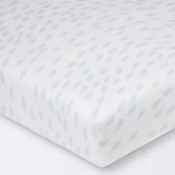 Fitted Crib Sheet - Cloud Island™ School Of Fish Light Blue And White -Cloud Island™ GUEST f2909506 52a4 43a6 862b 7275b92799b6