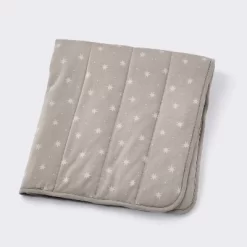 Rayon From Bamboo Jersey Quilted Blanket - Stars - Gray - Cloud Island™ -Cloud Island™ GUEST f8311638 665e 450c b731 f042c2cca835