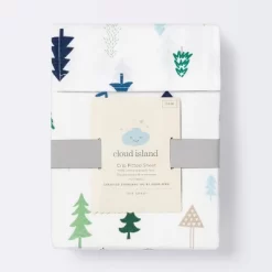 Crib Fitted Sheet Trees - Cloud Island™ - Blue -Cloud Island™ GUEST f98275c7 503f 417b 858a 72d08536fd5a