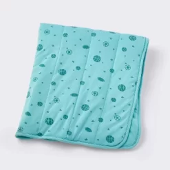 Rayon From Bamboo Jersey Quilted Blanket - Sports - Teal - Cloud Island™ -Cloud Island™ GUEST fa4099fb e531 4df0 b7bf 0bb327e277ed